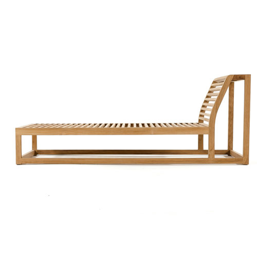Westminster Teak Outdoor Teak Chaise Lounge with Sunbrella Cushions